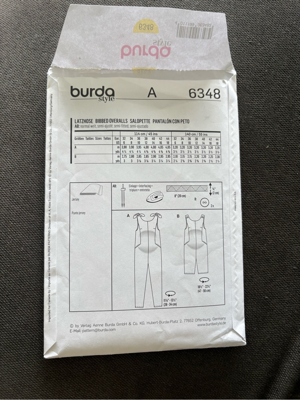 Maternity Overalls Sewing Pattern - Picture 2 of 2